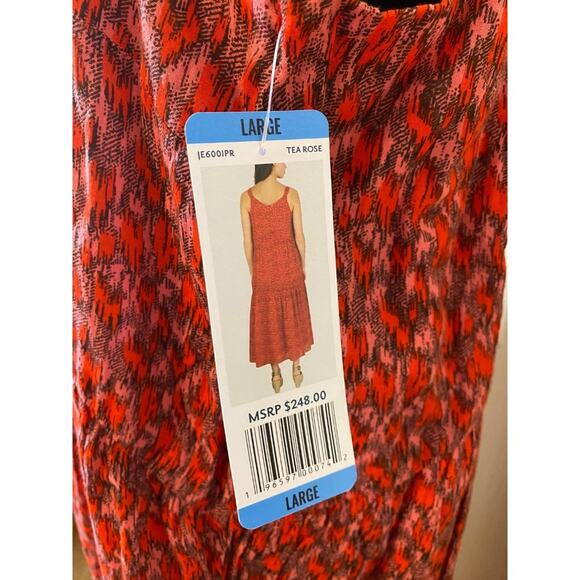 JOIE Bondi Cotton Tiered Maxi Dress in Tea Rose Size Large - Picture 3 of 6